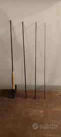 combo kit pesca a mosca HRK decathlon 8'6 coda 4/5