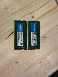 2 x 16gb ram sodimm ddr4 3200hz