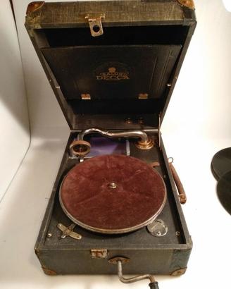 grammofono portatile salon decca raro,vintage made