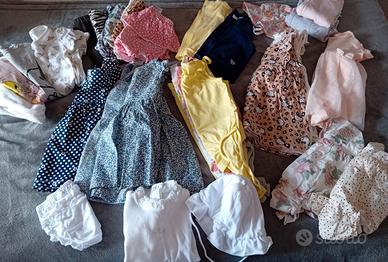 Lotto in blocco  neonata 9 mesi (36 pezzi)