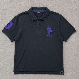 U.S. Polo Assn. Polo Uomo Logo Ricamato Nera S