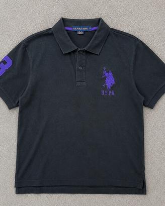 U.S. Polo Assn. Polo Uomo Logo Ricamato Nera S