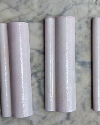 Listello ceramica rosa Lampedusa 5x15 nuovo
