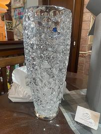 Vaso acca cristallo e argento