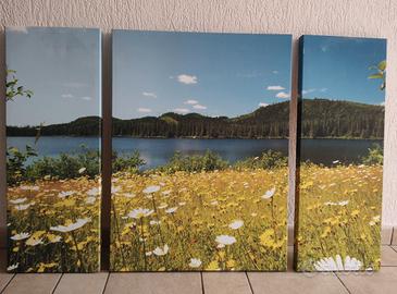 Quadro su tela tre pannelli