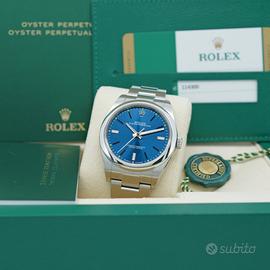 ROLEX OYSTER PERPETUAL 114300 39MM BLU 2019 FULL 