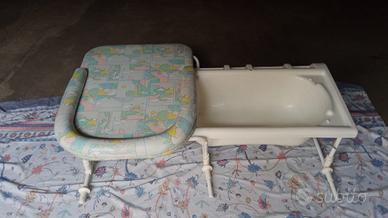 Fasciatoio con bagnetto per vasca da bagno