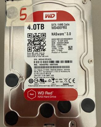 Hard Disk Western Digital RED 4TB WD NAS