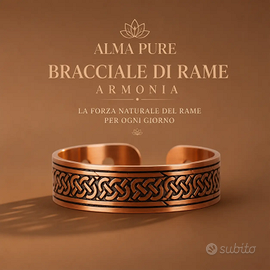 OBJ alma pure bracciale puro rame rosso armonia re