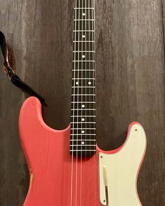Stratocaster relic fiesta red frassino,palissandro