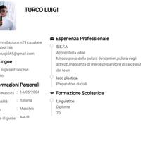 Operaio,addetto vendita,logistica