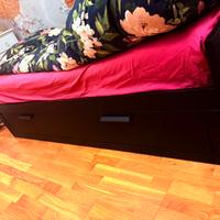 Letto  Brimnes Ikea nero