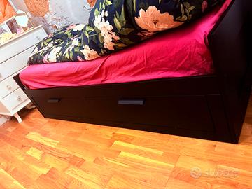Letto  Brimnes Ikea nero
