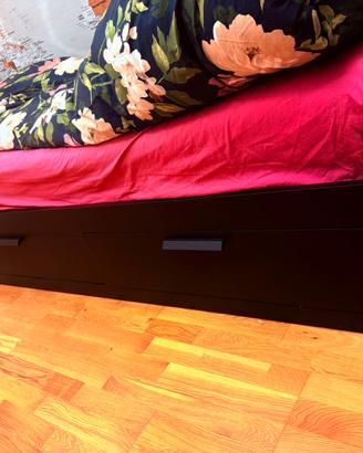 Letto  Brimnes Ikea nero