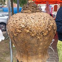 lampadario ferro dorato