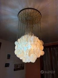 Lampadario in madreperla anni 70