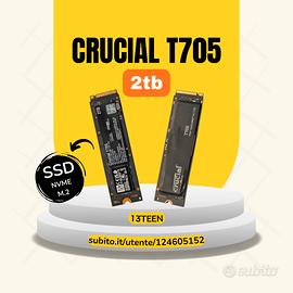 SSD Crucial T705 2TB PCIe Gen5 NVMe