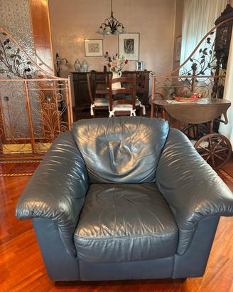 Poltrona in pelle