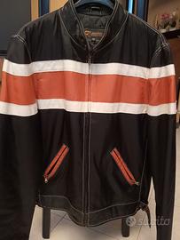 Giubbotto tessuto e pelle