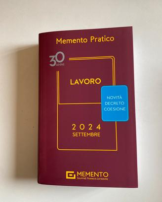 Memento Pratico Lavoro 2024 Settwmbre
