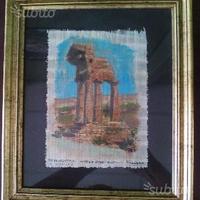 Quadro dipinto su papiro originale