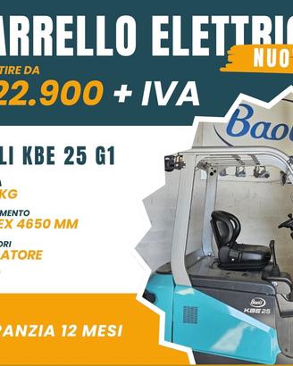 Carrello elevatore elettrico nuovo Baoli KBE-25 G1