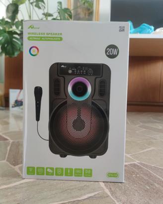 Portable speaker con microfono 