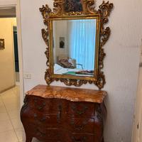 Mobile Bombe francese con piano in marmo