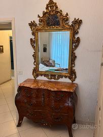 Mobile Bombe francese con piano in marmo