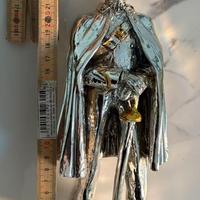 Statua carabiniere cromata 26 cm militaria