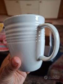 4 Mug bianchi in ceramica marca Livellara