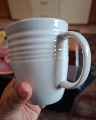 4 Mug bianchi in ceramica marca Livellara
