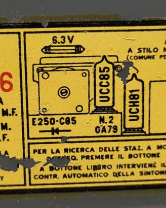 Radio a valvole Geloso