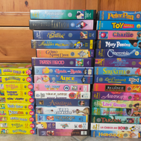 40 Videocassette VHS Cartoni Animati Disney, ecc