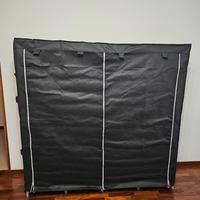 SONGMICS guardaroba portatile nero 45×170×167 cm