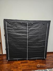 SONGMICS guardaroba portatile nero 45×170×167 cm