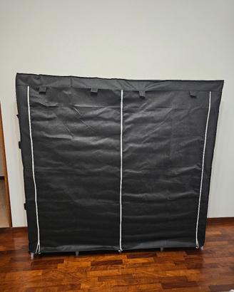 SONGMICS guardaroba portatile nero 45×170×167 cm