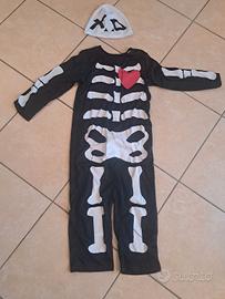 Costume Carnevale/Halloween Skeketon/Scheletro 