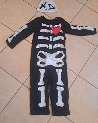 Costume Carnevale/Halloween Skeketon/Scheletro 