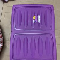 Contenitori portaoggetti per sottoletto con ruote
