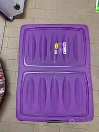 Contenitori portaoggetti per sottoletto con ruote