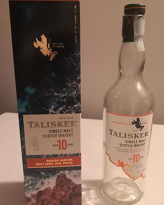 Bottiglia (vuota) di Talisker single malt whisky