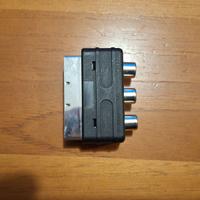 Adattatore da 3 RCA (Phono) a SCART (11 pin)