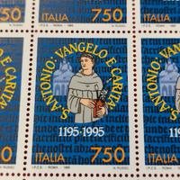 foglio 50 francobolli Sant'Antonio