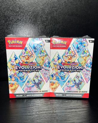 Pokemon tcg: Bundle evoluzioni prismatiche coppia