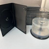 Lotto 46 custodie slim DVD/CD- nuove + omaggio