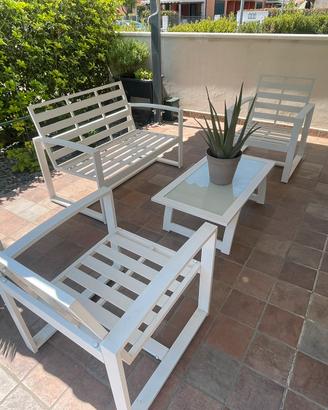 Salotto salottino da giardino