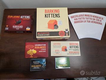Exploding Kittens e vari giochi in scatola