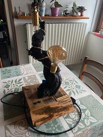 Lampada da tavolo realizzata a mano