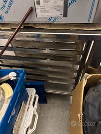 porta teglie in acciaio inox